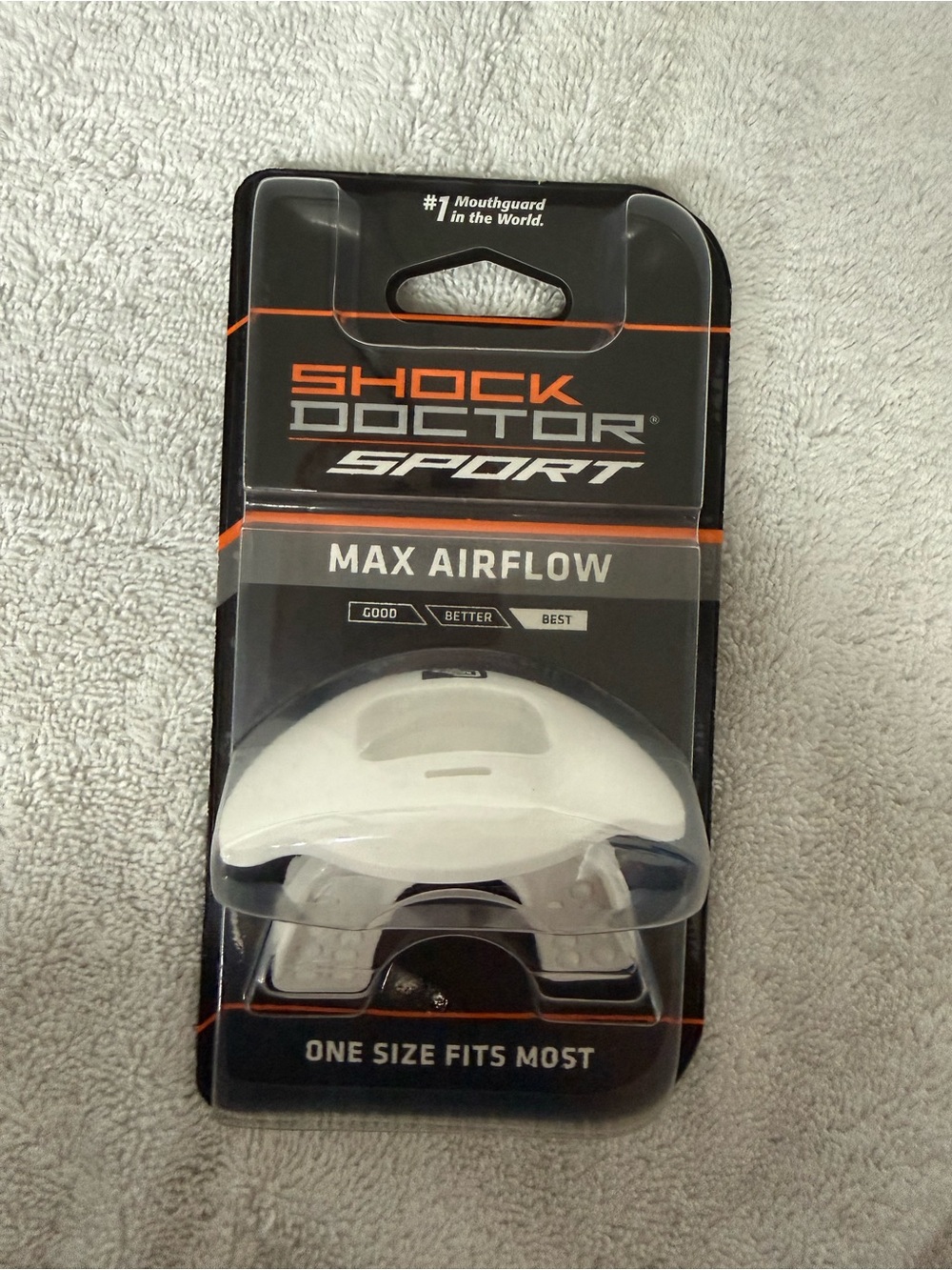 Shock Doctor Sport Max Airflow Kids Mouthguard - White